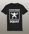 unisex fitness shirt Everybody Squat voor heren en dames