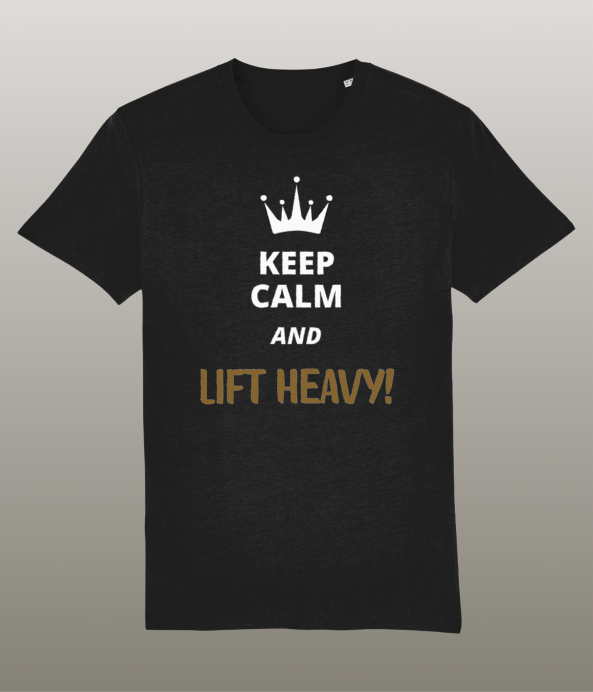 Keep Calm and Lift Heavy - T-Shirt - Medium Pasvorm - Hoge Kwaliteit Biologisch Katoen