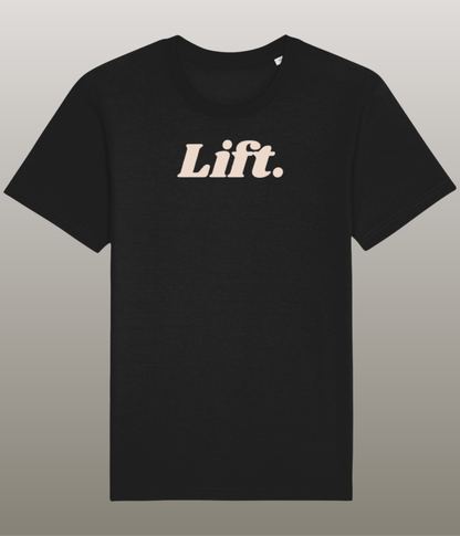 Lift. T-Shirt - Grappig Shirt - 100% Biologisch Katoen - Unisex - Beschikbaar in Meerdere Kleuren