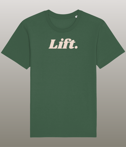 Lift. T-Shirt - Grappig Shirt - 100% Biologisch Katoen - Unisex - Beschikbaar in Meerdere Kleuren