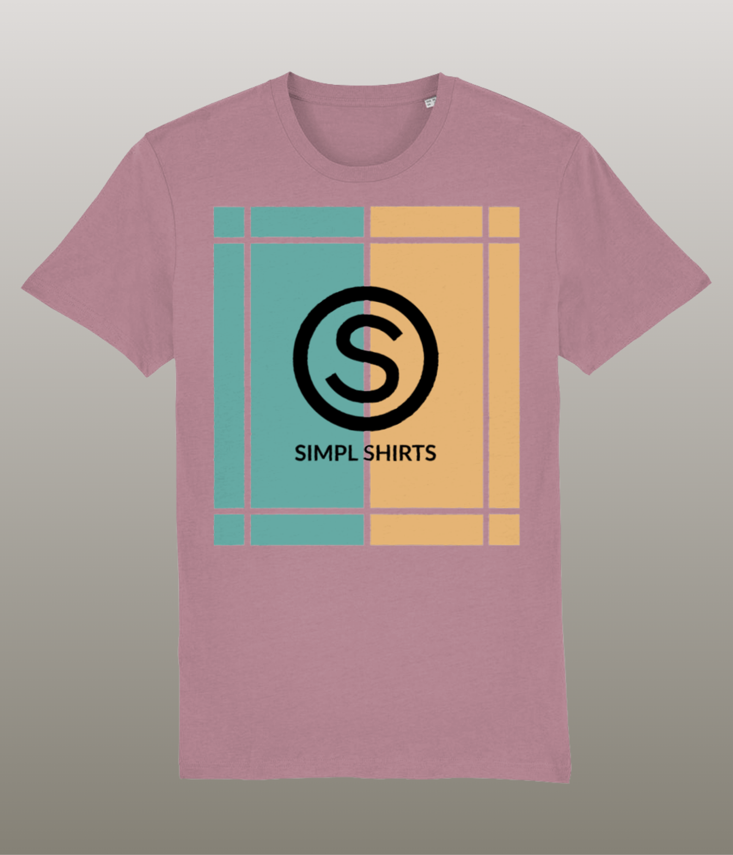 Simpl Shirts - T-Shirt - Lila - Medium Pasvorm - Hoge Kwaliteit Biologisch Katoen
